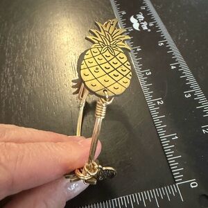 Gold Pineapple Charm Bracelet